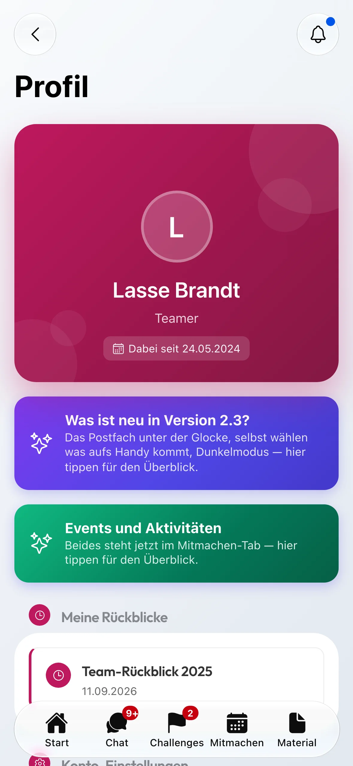 Das Profil einer Teamer:in.